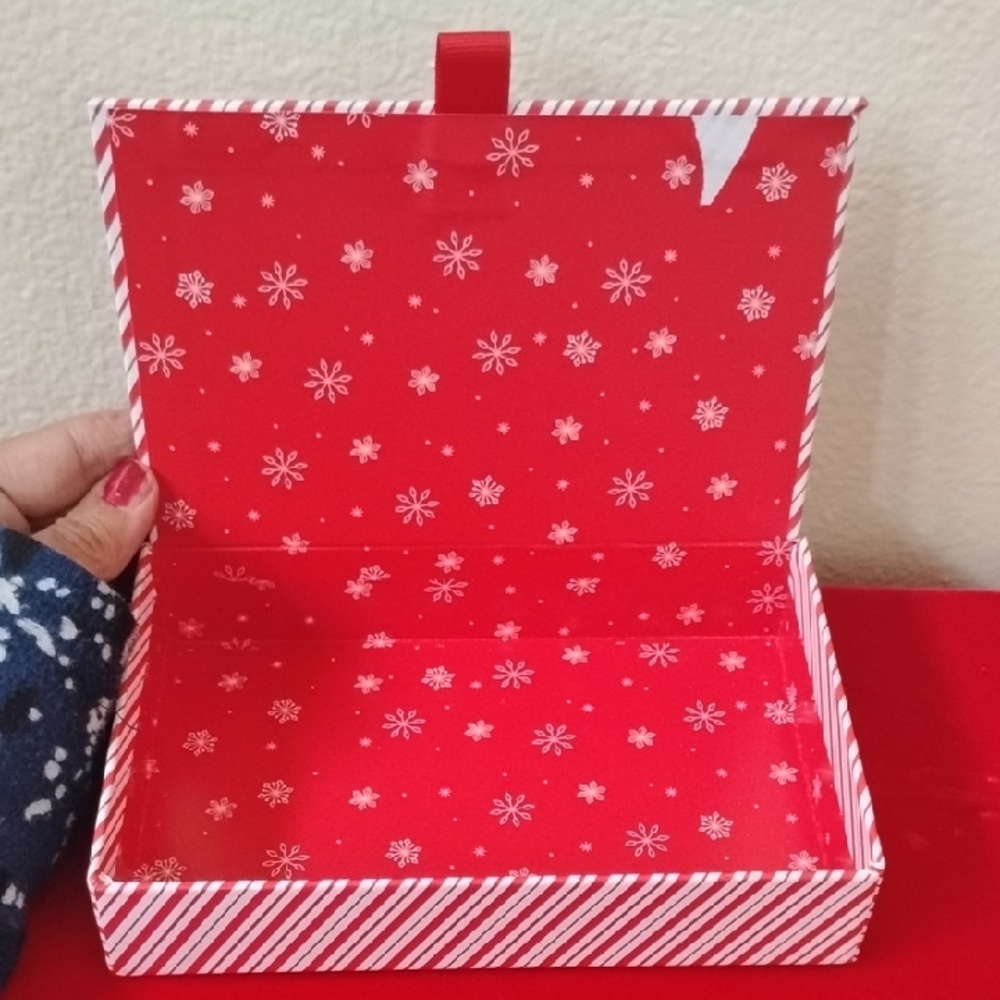 D- NWOT Festive Holiday Shaped Ornament Box and Storage Box - Picture 8 of 12